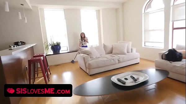 Kara Faux blowjob her stepbros big cock to keep their secret