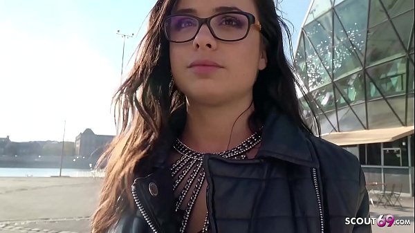 GERMAN SCOUT - Teen with braces fucked anally at a casting