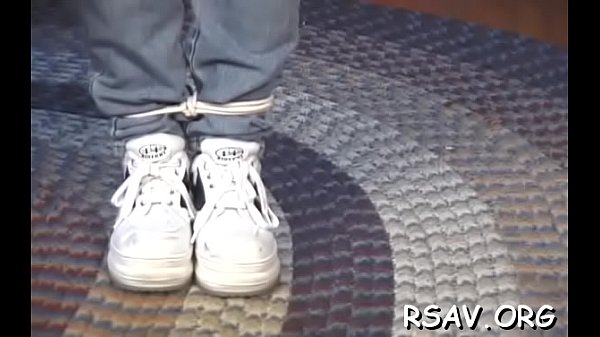 Coarse man plays with this bitch'_s nipples and gags her