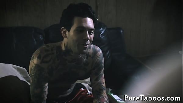 Goth teen assfucked and covered with cum