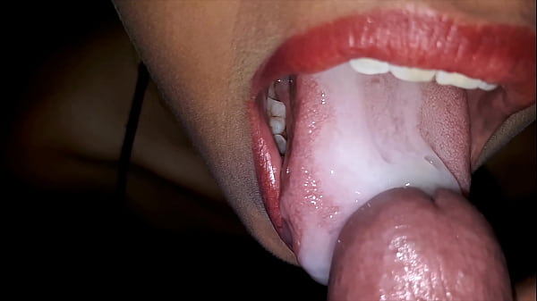 Super rich cock blowjob with suction and cums in my throat too much milk 4k