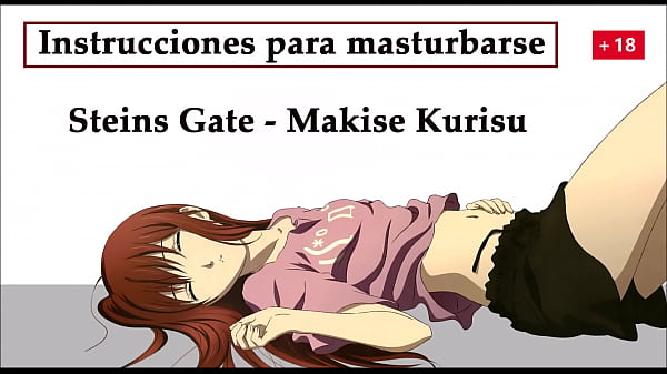 JOI hentai in Spanish with Kurisu from Steins Gate, a special experiment.