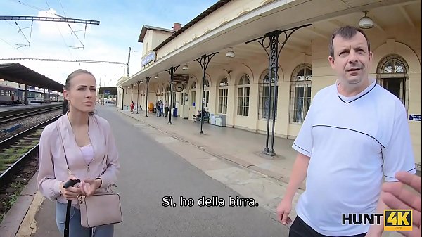 HUNT4K. Lucky hunter fucks gorgeous young woman for big money