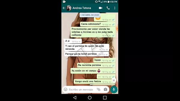 La più tettona della classe in videochiamata si è arrapata su whatsapp e il resto è stato registrato