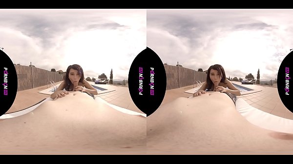 VR The young neighbor of the fifth nympho enters the community pool horny and wants to fuck outside POV latina porn in espa&ntilde_ol virtual reality by PORNBCN 4K