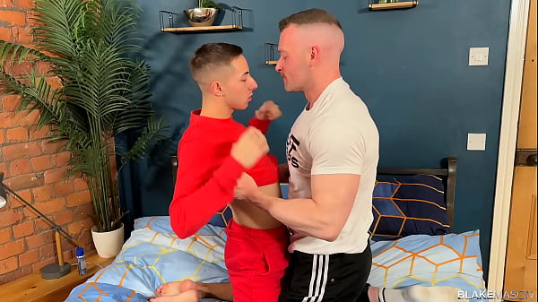 BlakeMason: Big man Alby O Toole owns smooth twink Jonny Monteros tight holes
