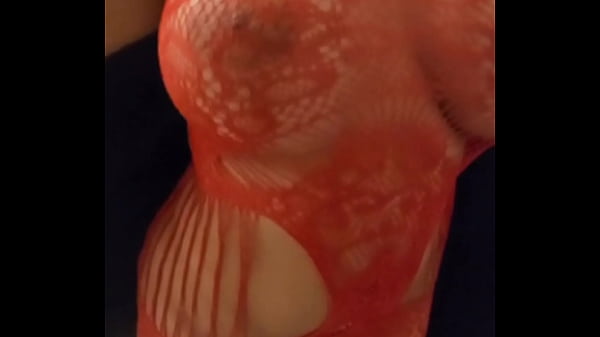 Latina whore in red lingerie gets on all fours and gives up her pussy