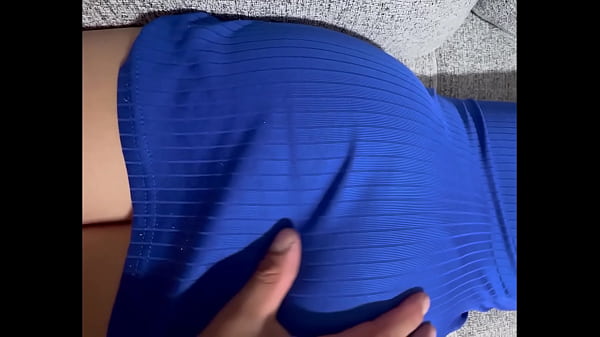 groping this unfaithful mature milf with delicious culottes in a short dress