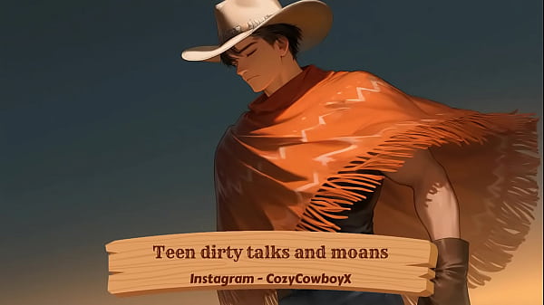 Teen dirty talks and moans