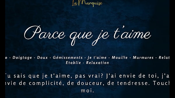 Because I love you - French audio solo female sensual