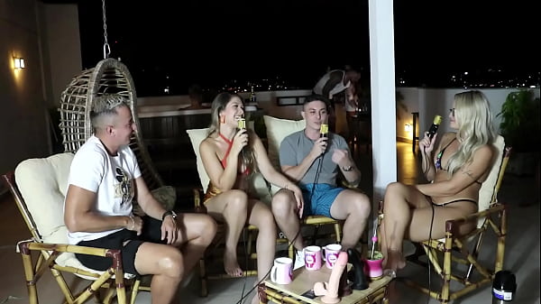 She was engaged to someone else when she met her current partner and they had sex outdoors on their first date - Elo Cardone and Victor Mustang (SHEER/RED)