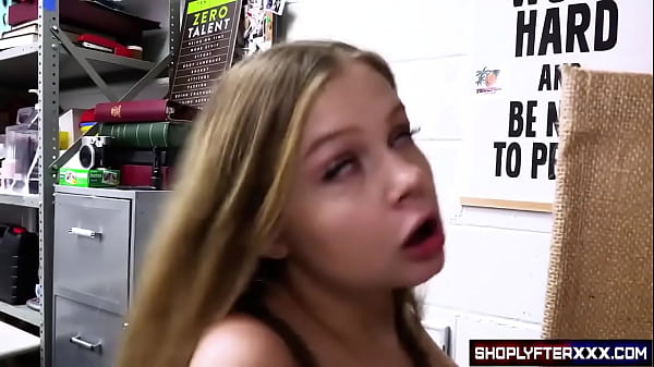 Sexy and hot thief dildoing Joshua Lewis'_ cock and then the security guard'_s big cock until he cums and she swallows his cum.