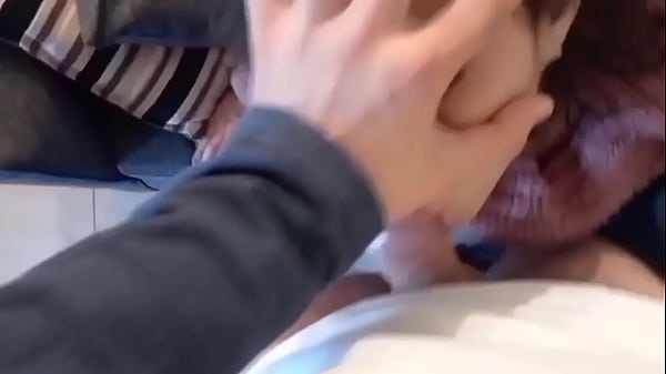 My brother-in-law records me while I suck his cock