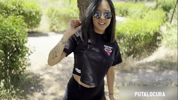 Playful Young Girl has fun