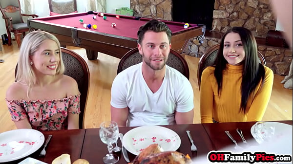 Big cock fucked two naughty babes Avi Love and wet Paisley Bennett